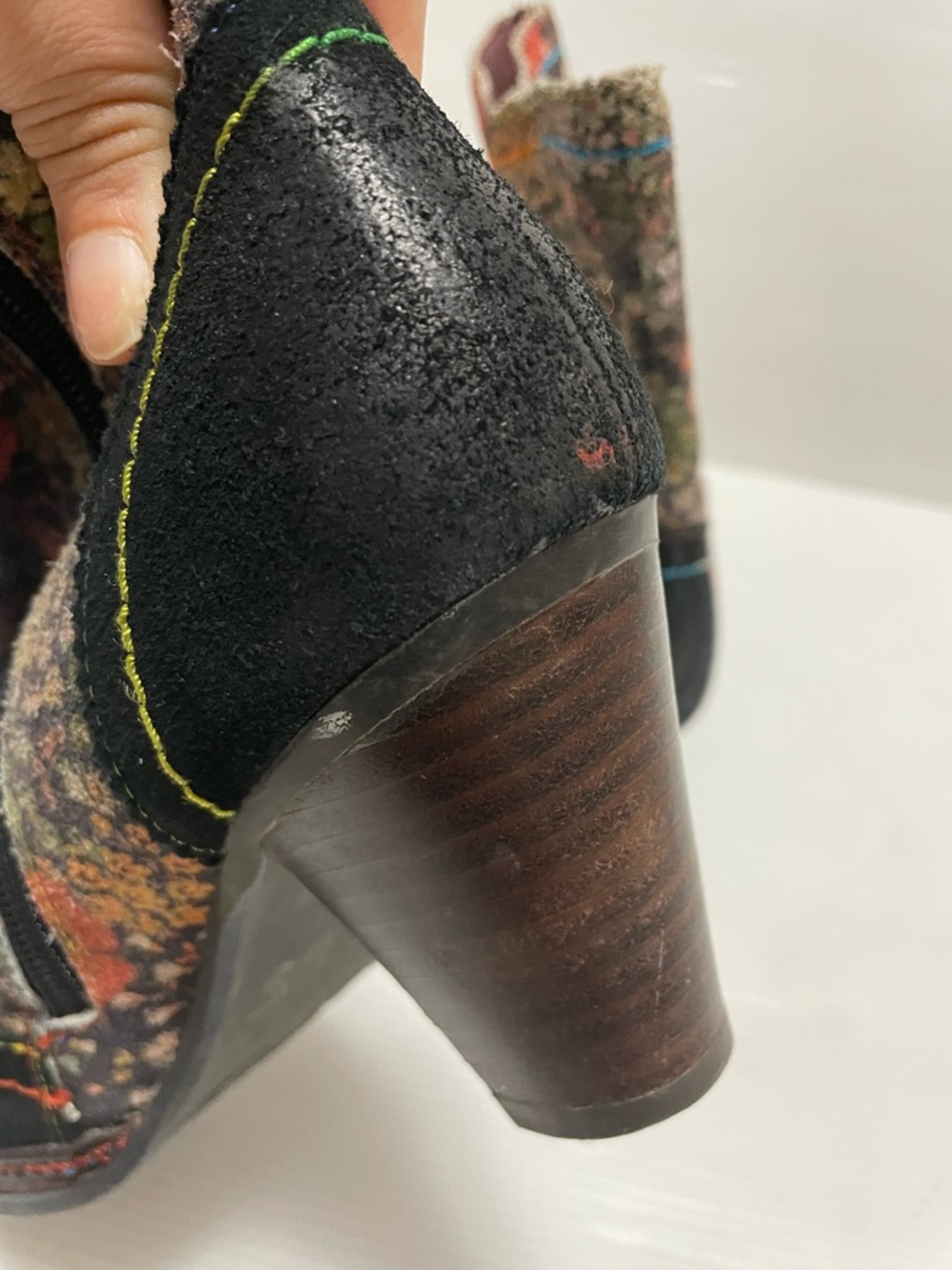 L'Artiste by Spring Step Simonetta Floral Ankle Boots Size EU 36 US 6 - Picture 5 of 11